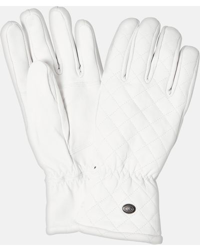 Goldbergh Nishi Leather Ski Gloves - White