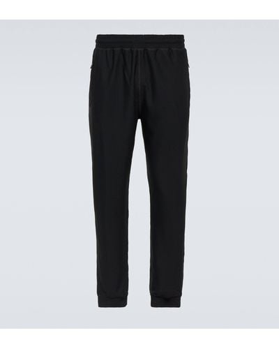 Giorgio Armani Jersey Sweatpants - Black