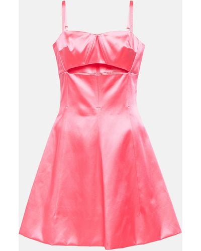 Patou A-line Cotton-blend Minidress - Pink