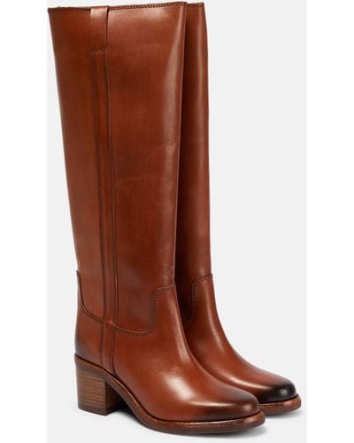 Isabel Marant Seenia Leather Knee-high Boots - Brown