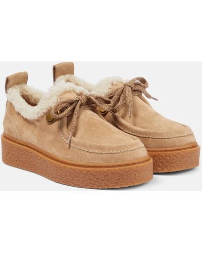 See By Chloé Capsule Shearling-lined Moccasins - Brown
