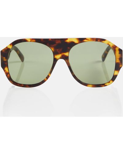 Stella McCartney Oversized Round Sunglasses - Brown