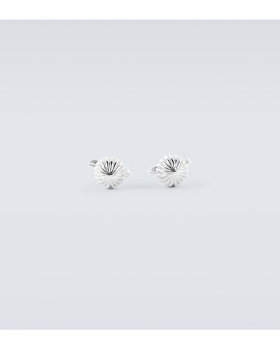 Lanvin Platinum-plated Cufflinks - White