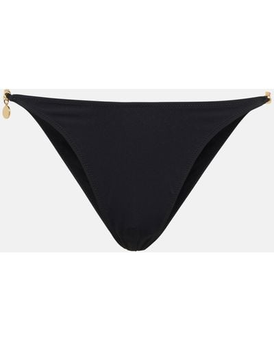 Stella McCartney Chain-trimmed Bikini Bottoms - Black