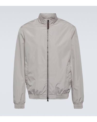 Canali High-neck Technical Jacket - White
