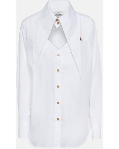 Vivienne Westwood Cut-out Cotton Shirt - White
