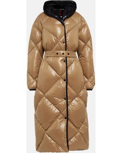 Moncler Cotonniere Quilted Down Coat - Natural