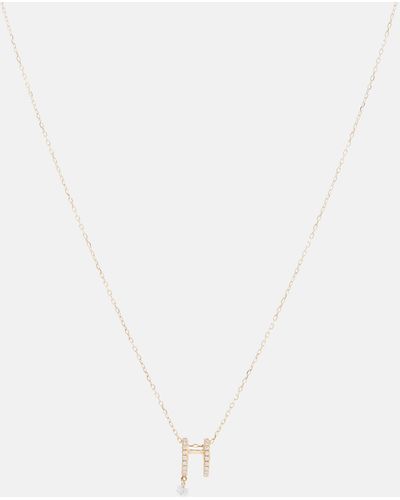 PERSÉE Zeus 18kt Gold Necklace With Diamonds - White