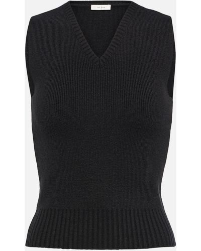 The Row Comi Cashmere Vest - Black