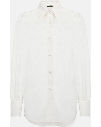 Oséree Lace Shirt - White