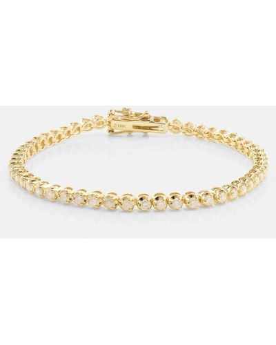 STONE AND STRAND Noble 10kt Gold Bracelet With Diamonds - Metallic