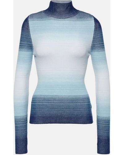 CORDOVA Aurora High-neck Wool Sweater - Blue