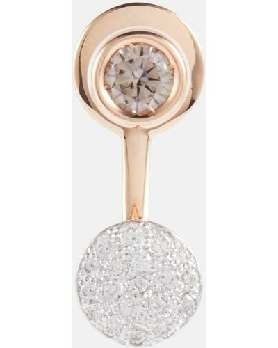 Pomellato Sabbia 18kt Rose Gold Single Earring With Diamonds - White