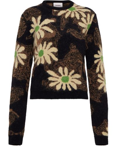 Nanushka Eloise Floral Jacquard Knit Sweater - Multicolour