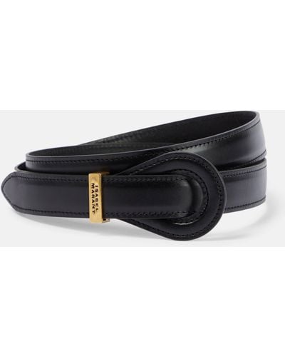 Isabel Marant Brindi Leather Belt - Black