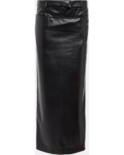 AYA MUSE Elfi Faux Leather Maxi Skirt - Black