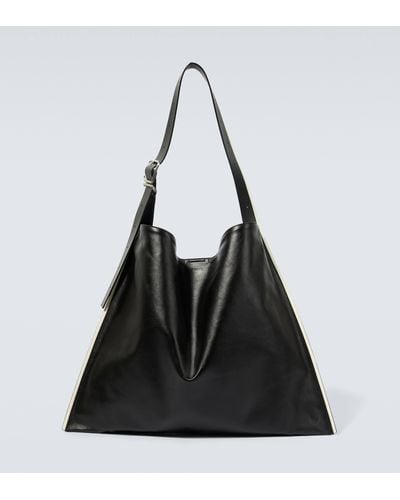 Jil Sander Leather Tote Bag - Black