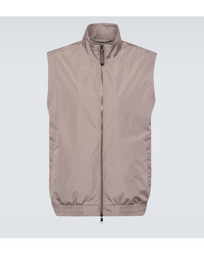 Canali Technical Vest - Natural