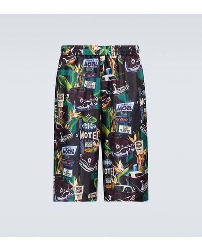 Givenchy Printed Silk Shorts - Multicolour