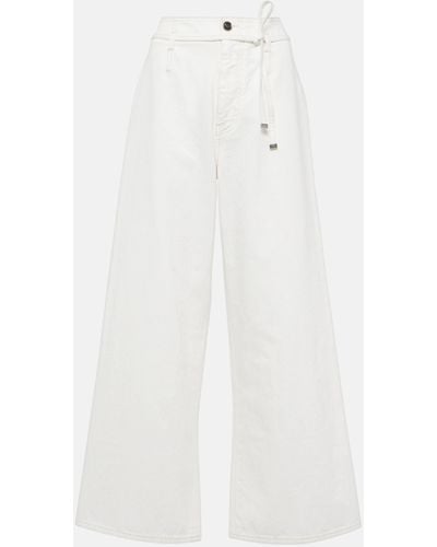 Etro High-rise Wide-leg Jeans - White