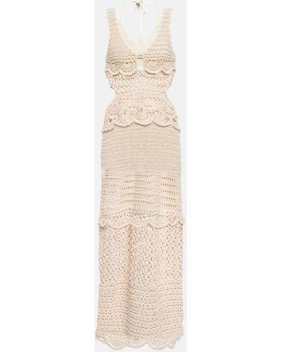 Jonathan Simkhai Cory Crocheted Cotton-blend Midi Dress - Natural
