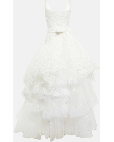 Vivienne Westwood Bridal Princess Embroidered Gown - White