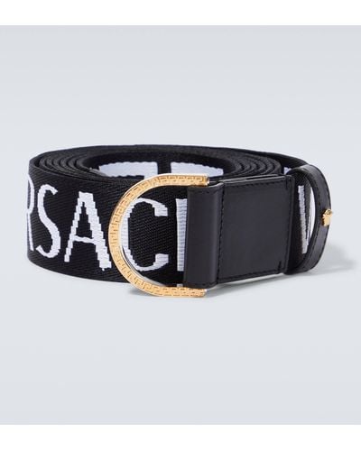 Versace Greca Reversible Belt - Black