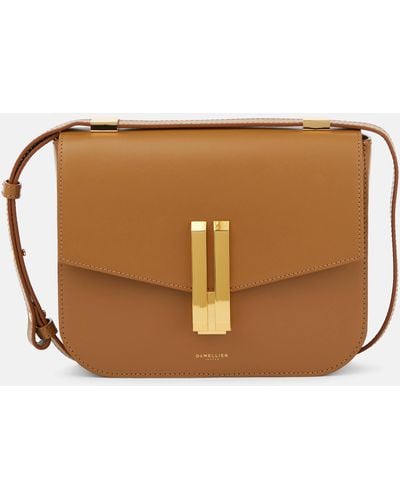 DeMellier London Vancouver Leather Crossbody Bag - Brown