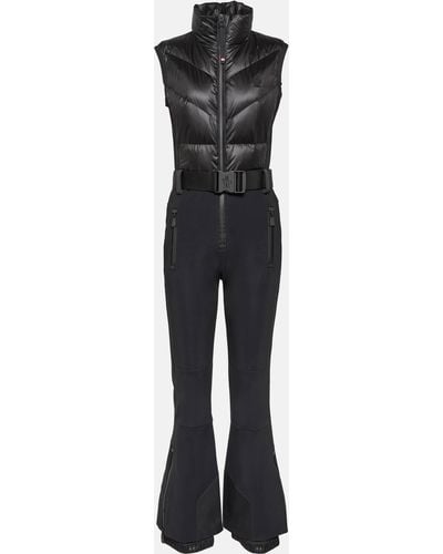 3 MONCLER GRENOBLE Quilted Down Ski Suit - Black