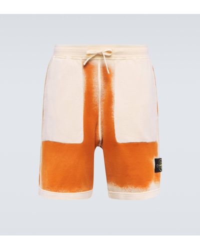 Stone Island Cotton Jersey Bermuda Shorts - Orange