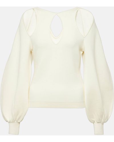Chloé Cutout Sweater - Natural