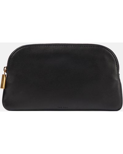 The Row Leather Pouch - Black