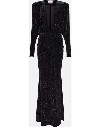 Alexandre Vauthier Crystal-embellished Gown - Black