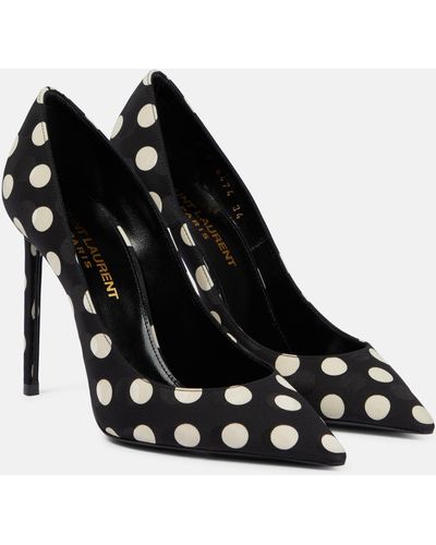 Saint Laurent Zoe 105 Silk Pump - Black