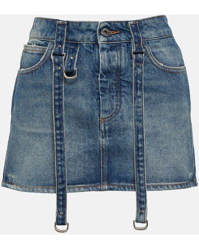 Off-White c/o Virgil Abloh Denim Miniskirt - Blue