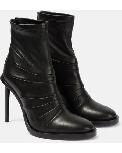 Ann Demeulemeester Carol Leather Ankle Boots - Black