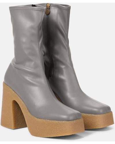 Stella McCartney Grey Skyla Heeled Boots