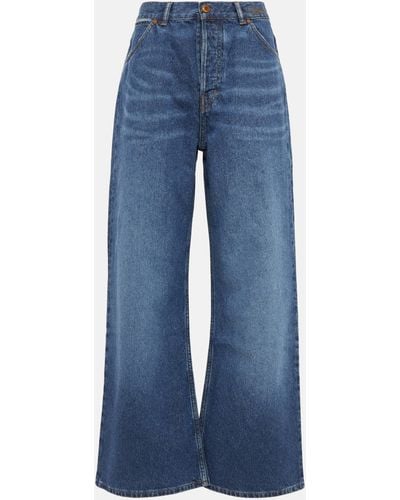 Chloé High-rise Wide-leg Jeans - Blue