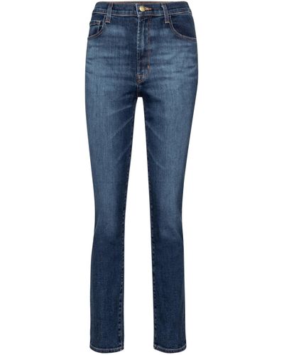 J Brand Tegan High-rise Straight Jeans - Blue