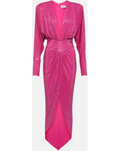 Alexandre Vauthier Embellished Maxi Dress - Pink