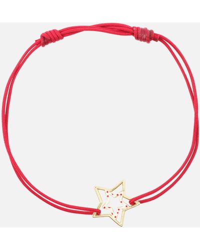 Aliita Estrella 9kt Yellow Gold Bracelet With Enamel - Red