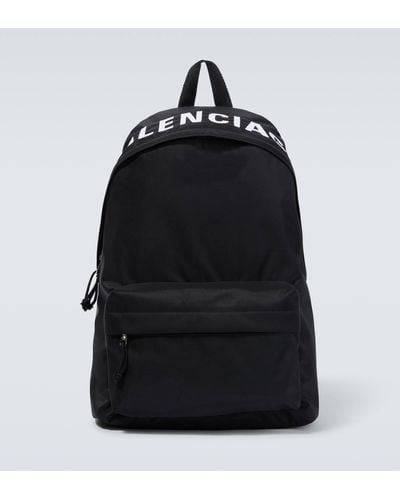 Balenciaga Wheel Logo Backpack - Black