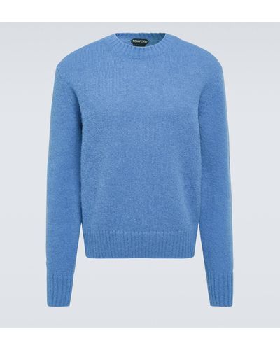 Tom Ford Alpaca-blend Sweater - Blue