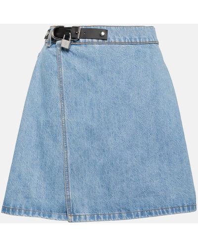 JW Anderson Padlock Denim Miniskirt - Blue