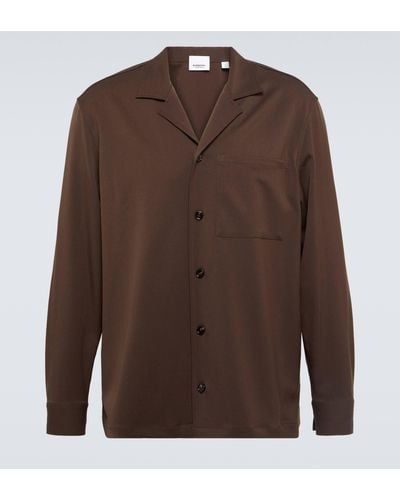 Burberry Wool Shirt - Brown