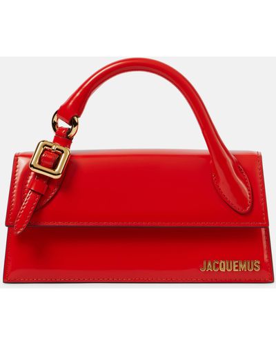 Jacquemus Le Chiquito Long Leather Shoulder Bag - Red