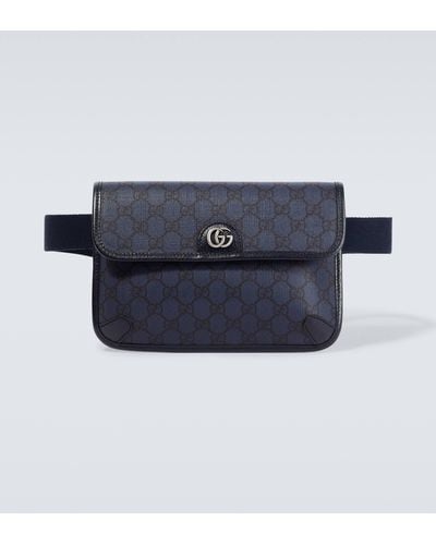 Gucci Ophidia GG Small Canvas Belt Bag - Blue