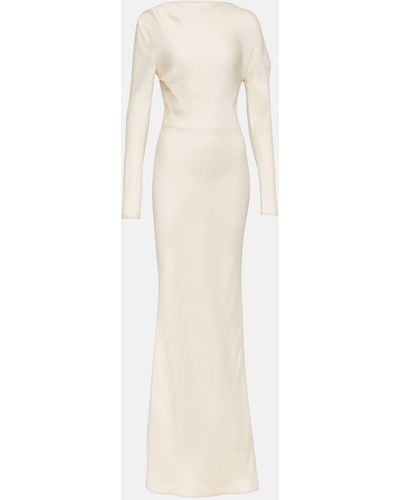 Co. Crepe Gown - White
