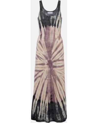 Gabriela Hearst Beca Tie-dye Cashmere And Silk Maxi Dress - Natural