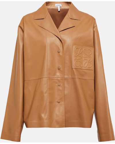 Loewe Anagram Leather Jacket - Multicolour